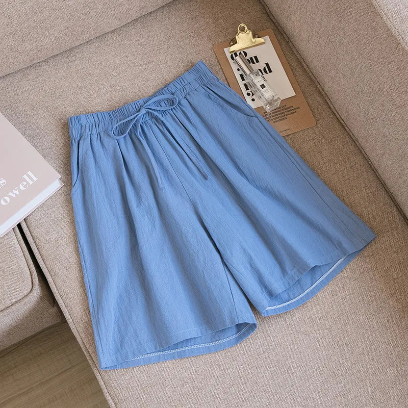 High Waist Cotton Shorts with Pockets | Soft Summer Comfort That Actually Fits