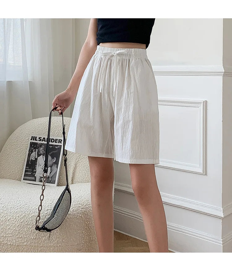 High Waist Cotton Shorts with Pockets | Soft Summer Comfort That Actually Fits