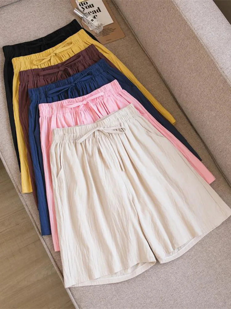 High Waist Cotton Shorts with Pockets | Soft Summer Comfort That Actually Fits