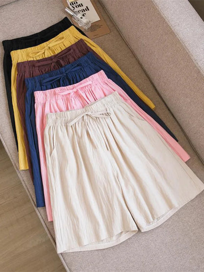 High Waist Cotton Shorts with Pockets | Soft Summer Comfort That Actually Fits