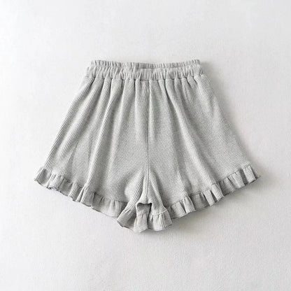 Waffle Knit Comfort Shorts | Elastic Waist Summer Loungewear That Looks Cute