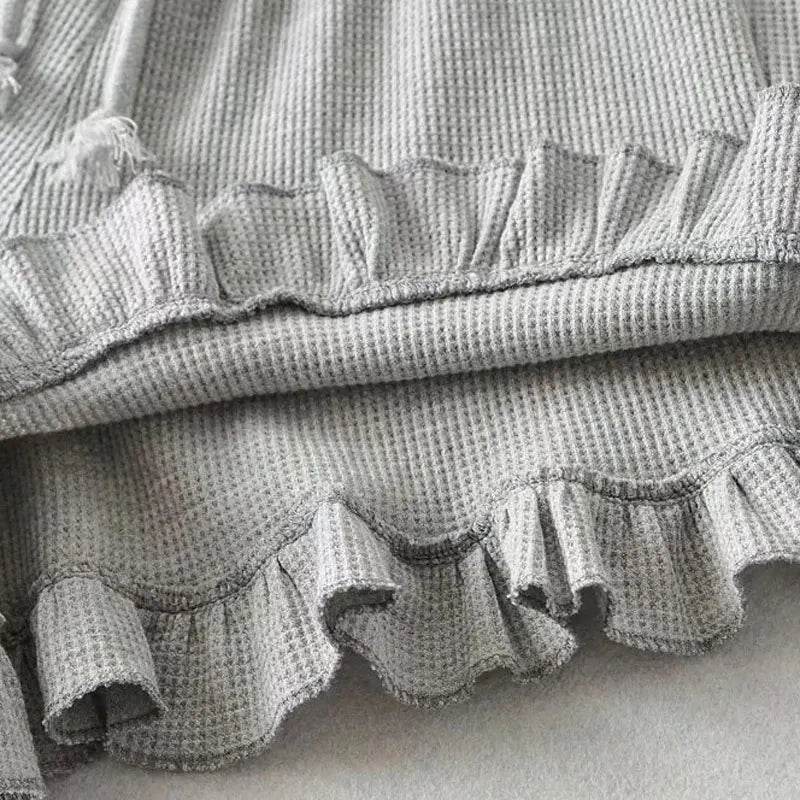 Waffle Knit Comfort Shorts | Elastic Waist Summer Loungewear That Looks Cute