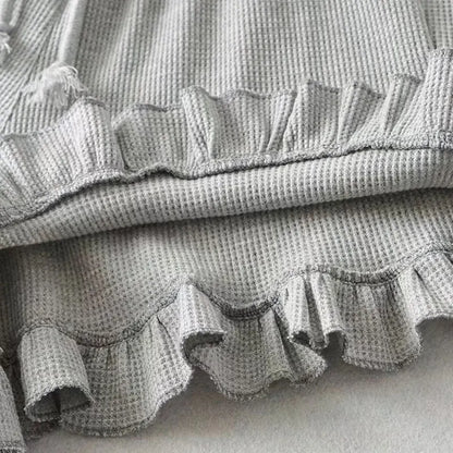 Waffle Knit Comfort Shorts | Elastic Waist Summer Loungewear That Looks Cute