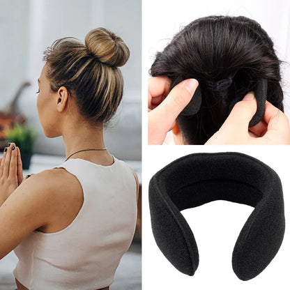 Hair Bun Maker Donut - Sponge Hair Accessories Set for Women