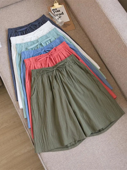 High Waist Cotton Shorts with Pockets | Soft Summer Comfort That Actually Fits