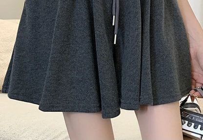 Korean Style Wide Leg Skort | 2025 Trending Drawstring Comfort Shorts