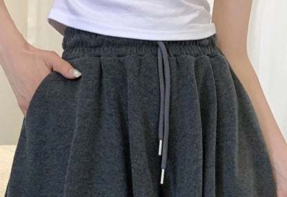 Korean Style Wide Leg Skort | 2025 Trending Drawstring Comfort Shorts