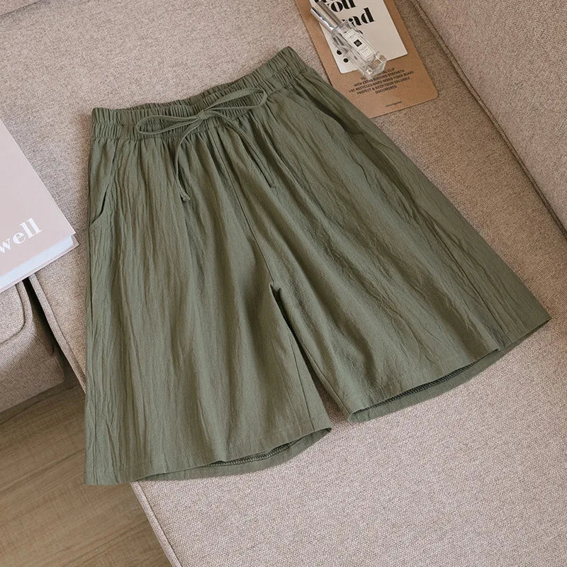 High Waist Cotton Shorts with Pockets | Soft Summer Comfort That Actually Fits