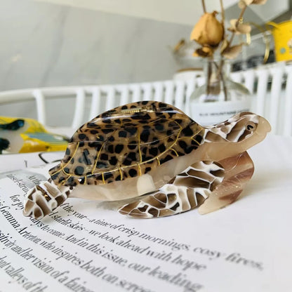 Animal Print Hair Claw Clips - Acetate Hair Accessories for Women