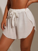 Beach Cover Up Shorts with Tie Waist | Stylish Swimwear Essential
