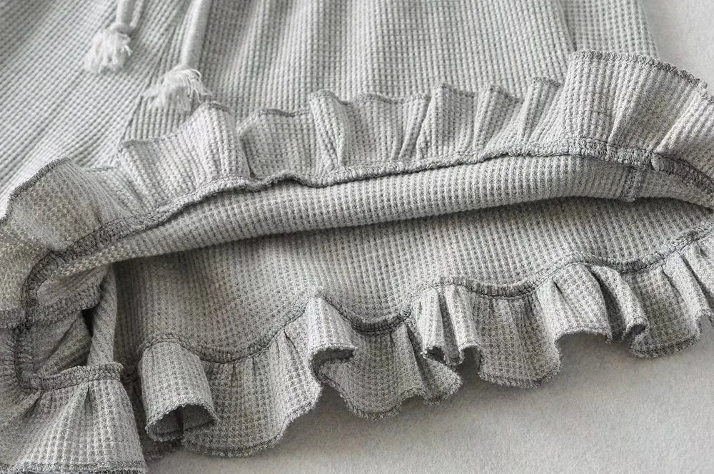 Waffle Knit Comfort Shorts | Elastic Waist Summer Loungewear That Looks Cute