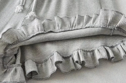 Waffle Knit Comfort Shorts | Elastic Waist Summer Loungewear That Looks Cute