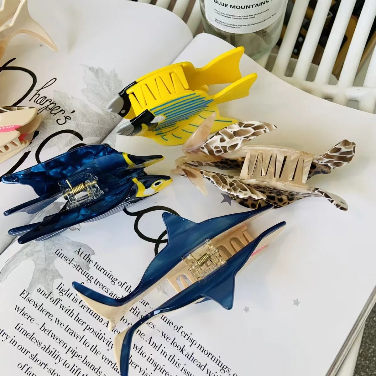 Animal Print Hair Claw Clips - Acetate Hair Accessories for Women