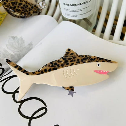 Animal Print Hair Claw Clips - Acetate Hair Accessories for Women
