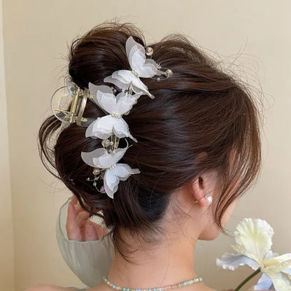 Butterfly Hair Clips for Women - Cross Shape Hair Accessories Set (5 Colors)