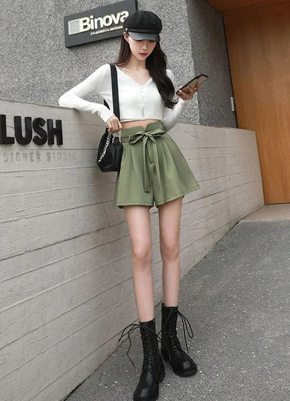 High Waist Korean Style Shorts - Summer 2025 Must-Have ✨