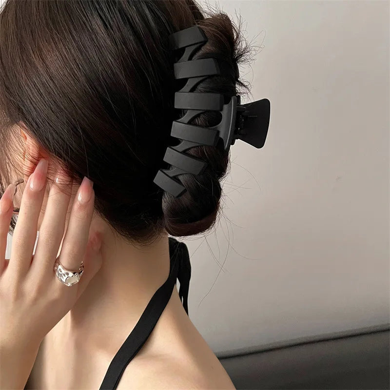 Hair Claw Clip Set - 3/4/5/7 Pieces | Black & Coffee Hair Accessories for All Hair Types