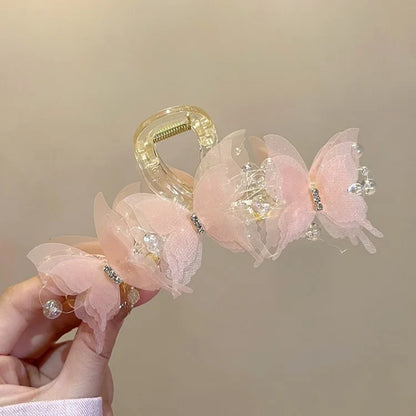 Butterfly Hair Clips for Women - Cross Shape Hair Accessories Set (5 Colors)