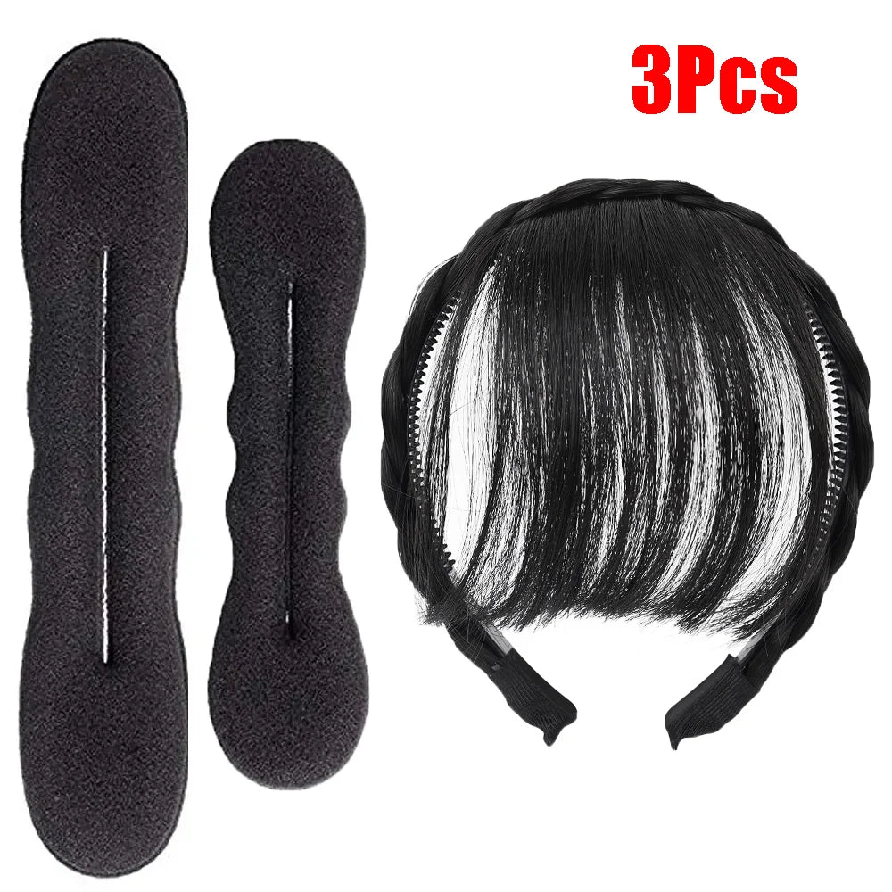Hair Bun Maker Donut - Sponge Hair Accessories Set for Women