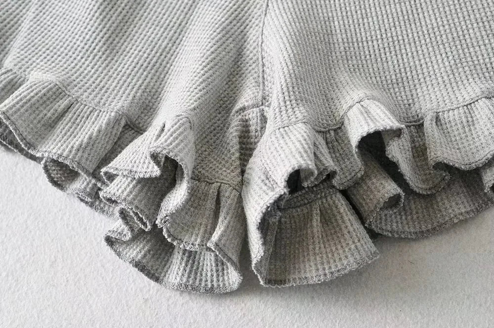 Waffle Knit Comfort Shorts | Elastic Waist Summer Loungewear That Looks Cute