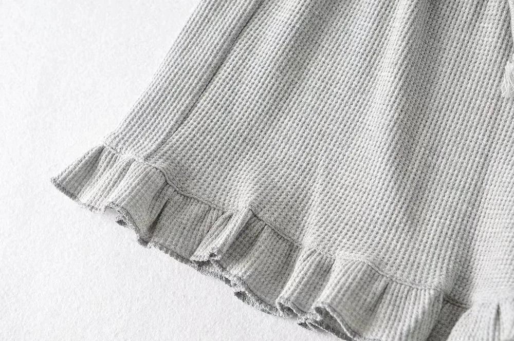 Waffle Knit Comfort Shorts | Elastic Waist Summer Loungewear That Looks Cute
