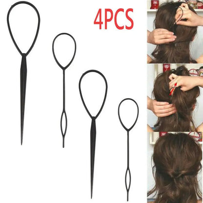 Hair Bun Maker Donut - Sponge Hair Accessories Set for Women